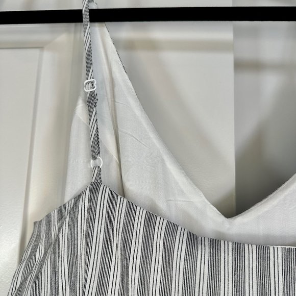 Sadie & Sage Black & White Striped Mini Dress Large - Picture 13 of 13